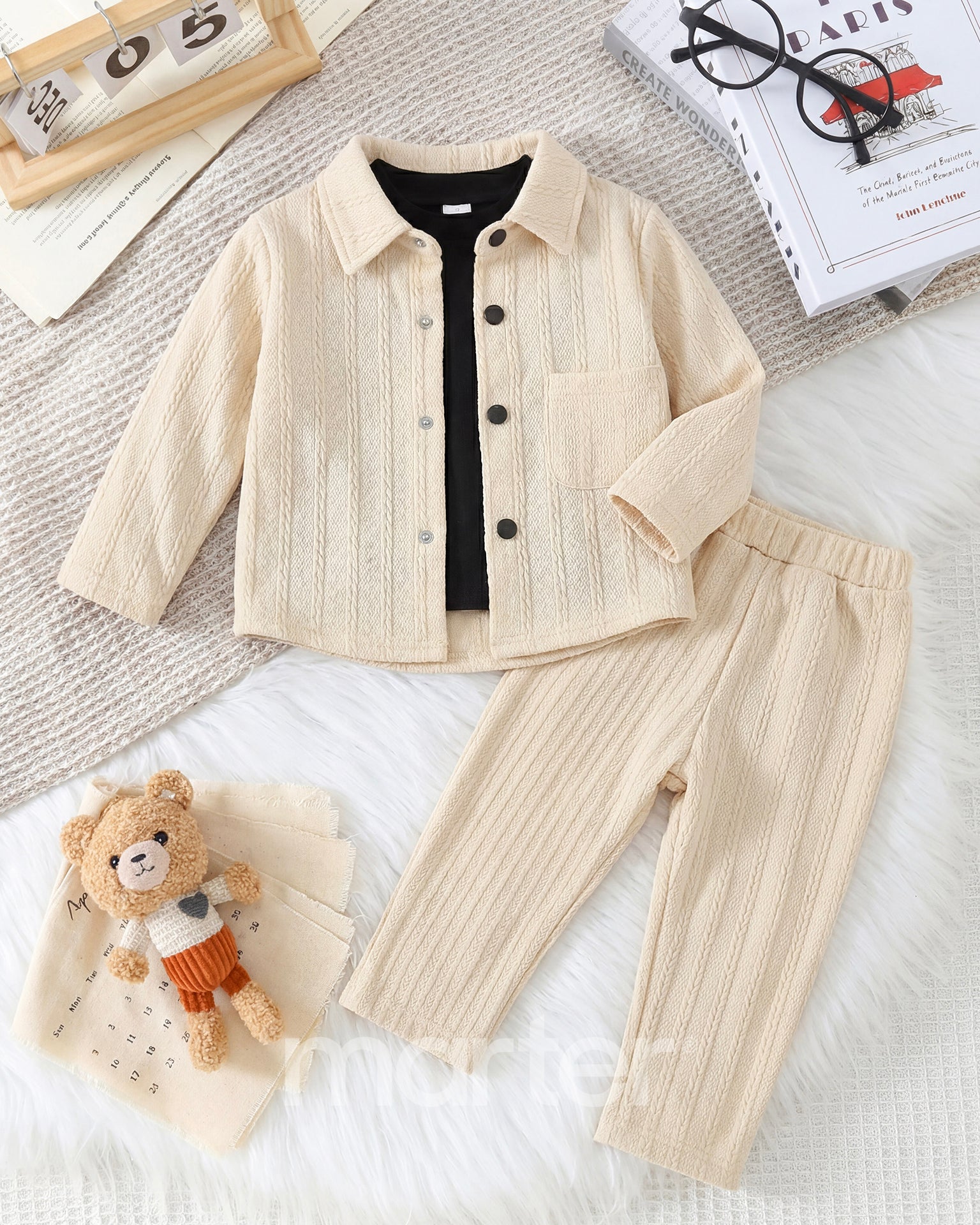 طقم فخم للأولاد من 3 قطع فاخرة