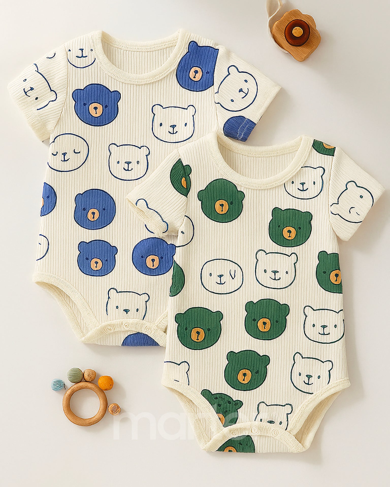 طقم 2 قطع من باديهات الدبدوب الحنون