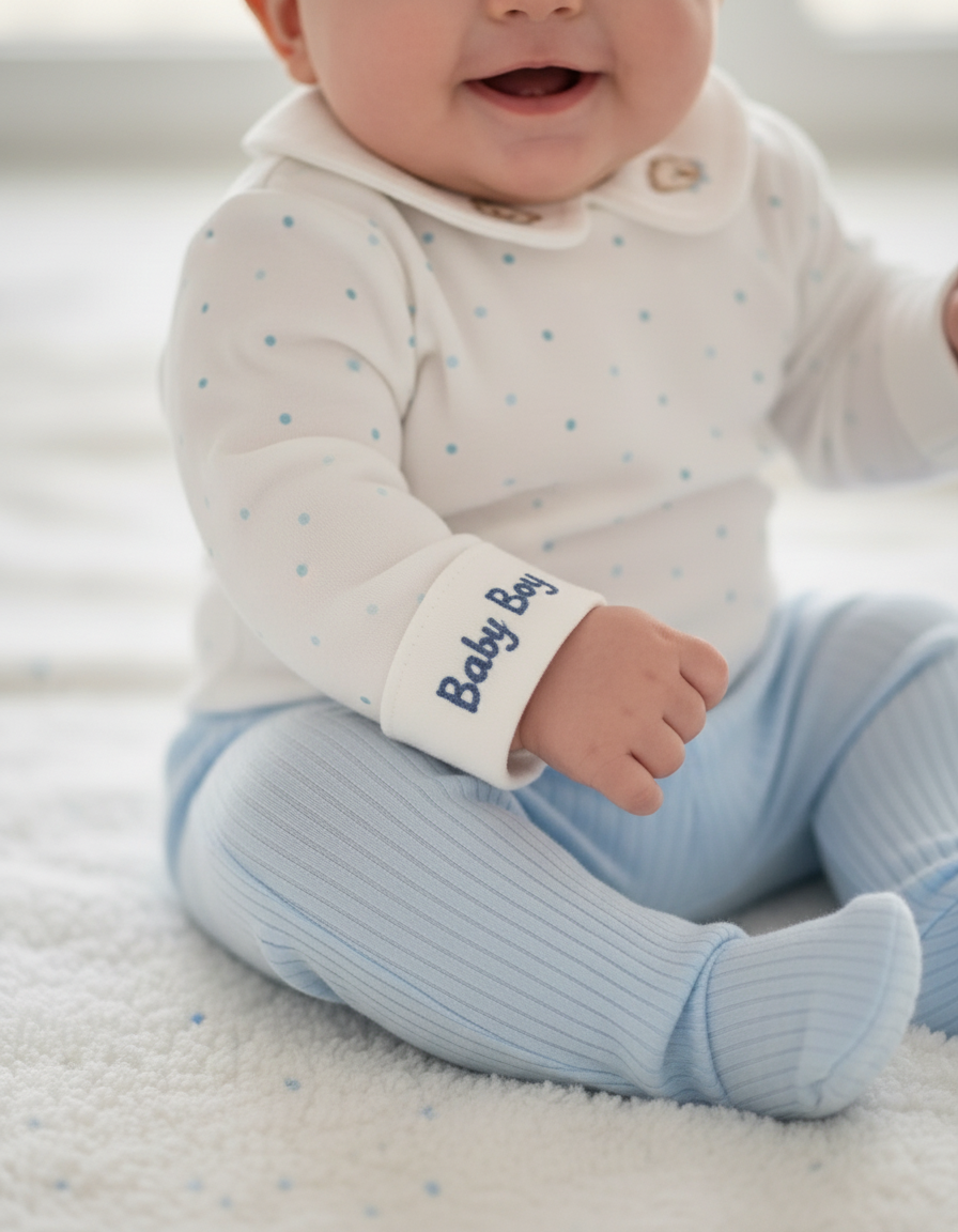 طقم مريح وفخم للمواليد الجدد بـ5 قطع