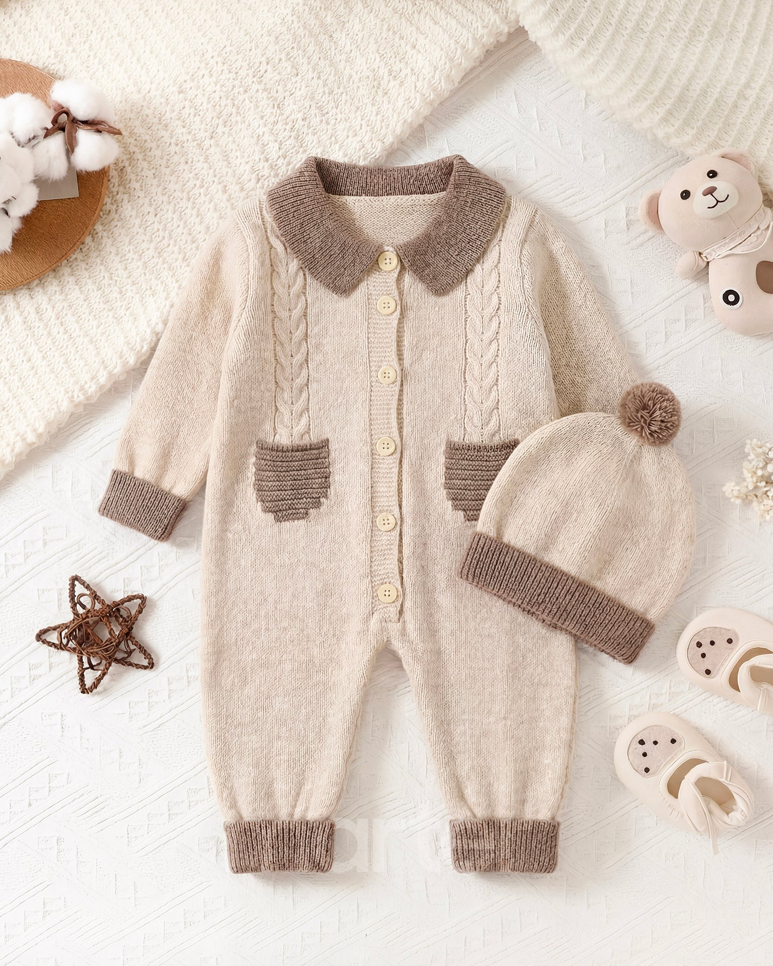 طقم شتوي للأولاد من 2 قطع فاخرة