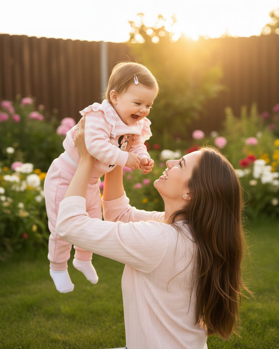 طقم ميني ماوس الشهير مزين بخطوط رفيعة