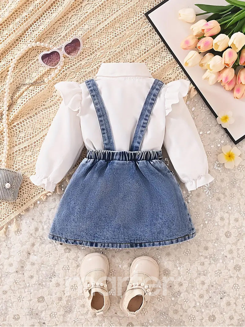 طقم أنيق للبنات من 2 قطع جميلة