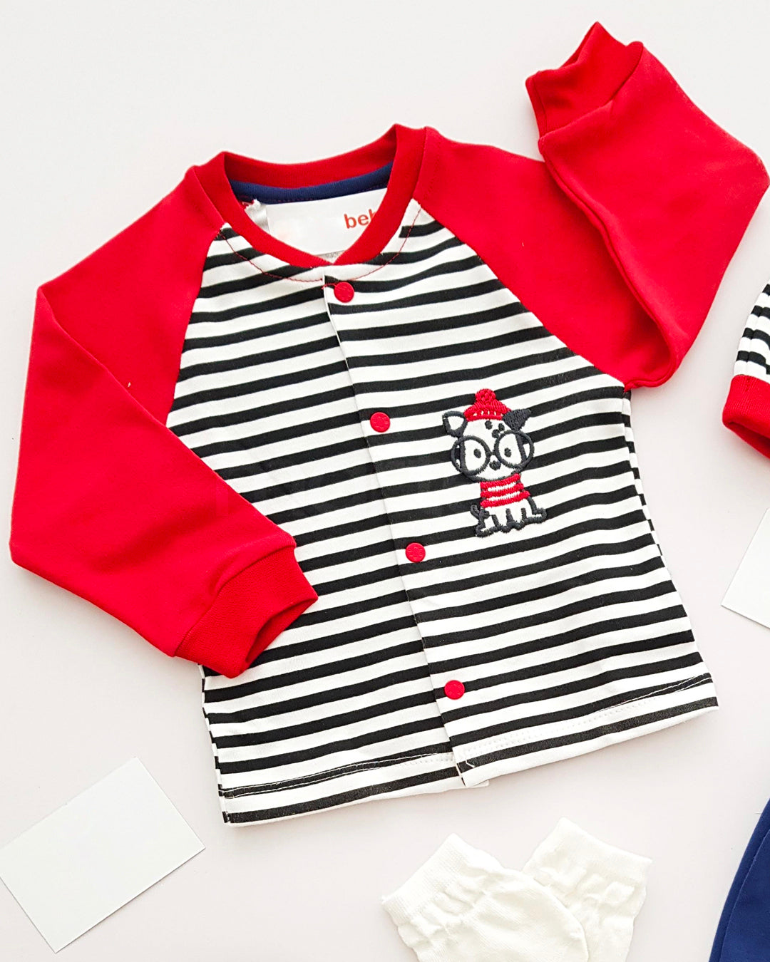 طقم أنيق للمواليد الجدد بـ5 قطع