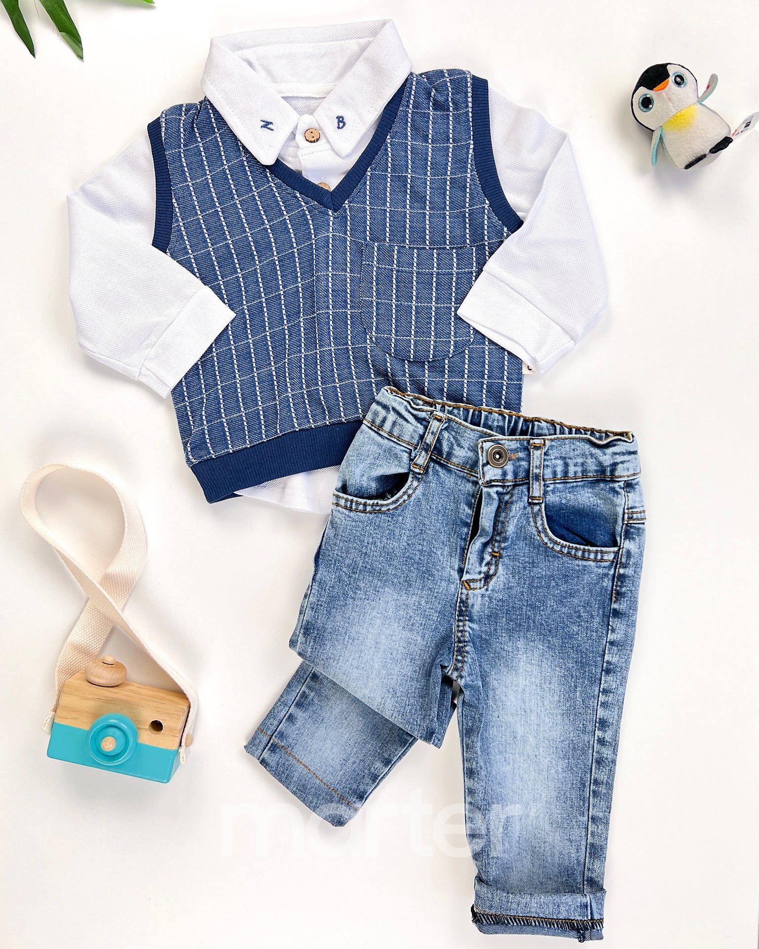 طقم فخم للأولاد من 3 قطع فاخرة