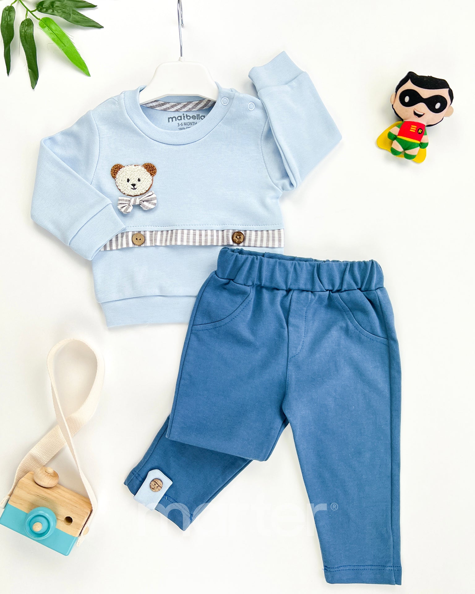 طقم أنيق للأولاد من 2 قطع جميلة