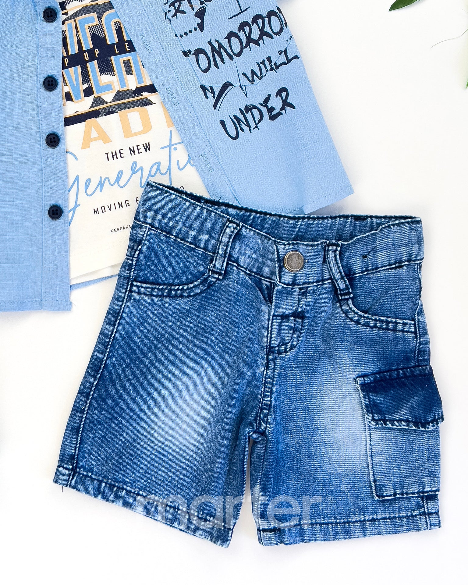 طقم صيفي للأولاد بتصميم فخم ولمسات راقية