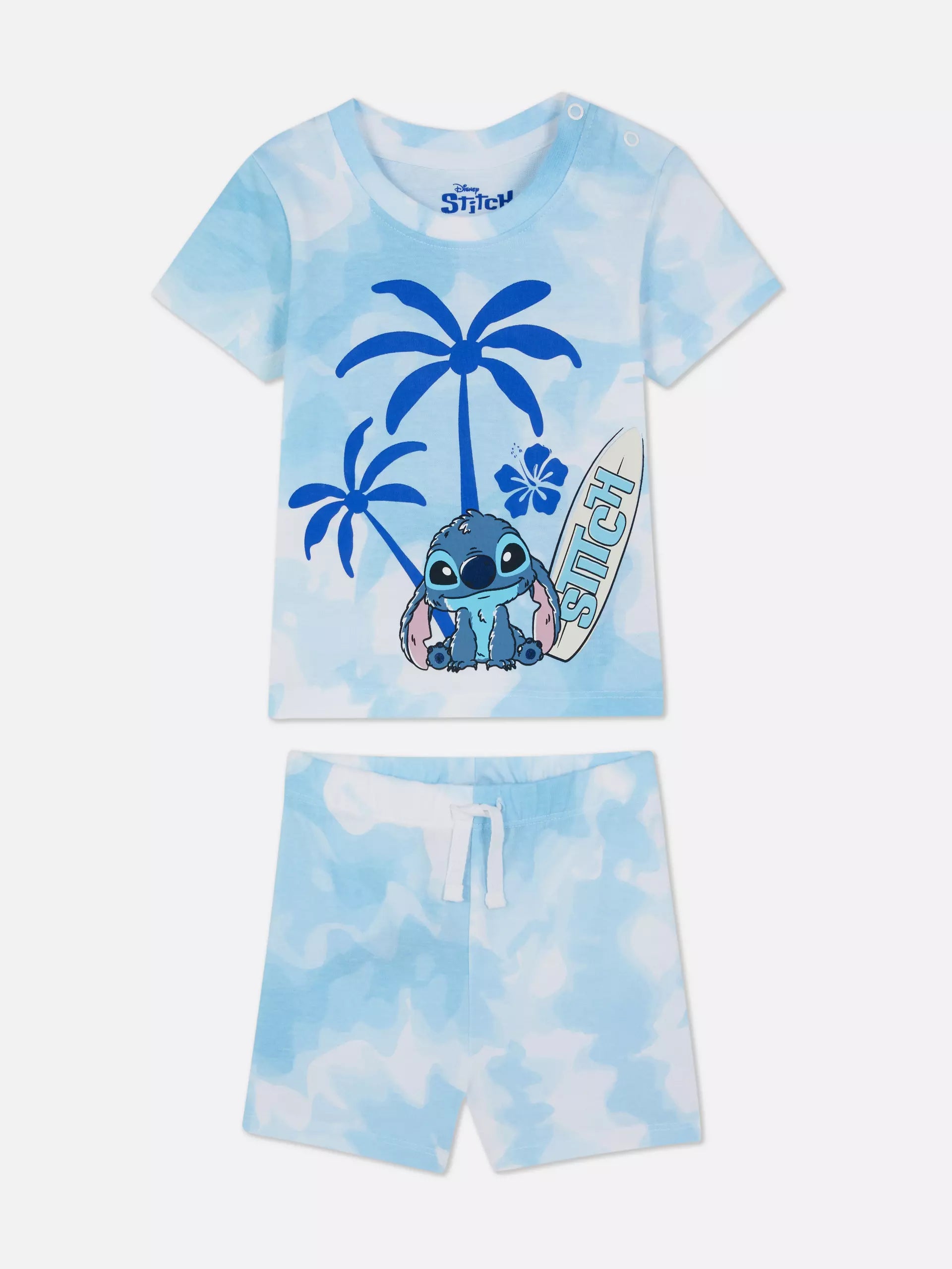 طقم ستيتش صيفي رائع للأولاد بتصميم كيوت من 2 قطع