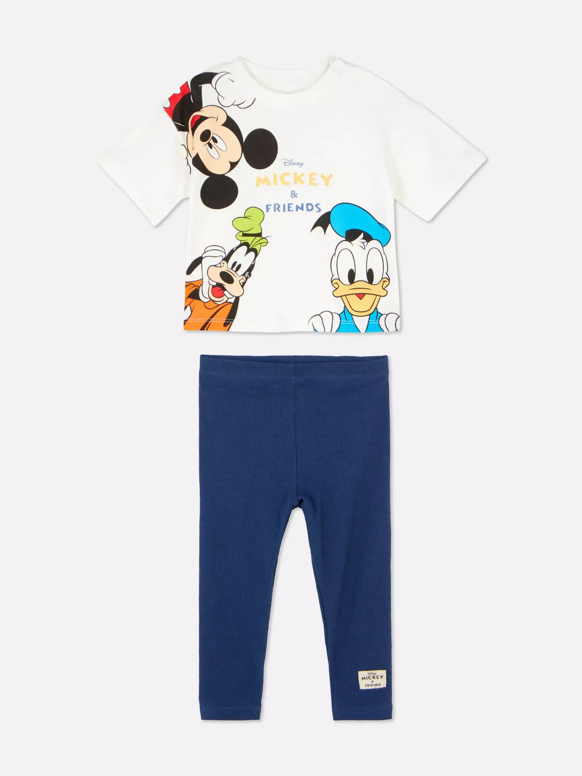 طقم ميكي ماوس صيفي رائع للأولاد بتصميم كيوت من 2 قطع