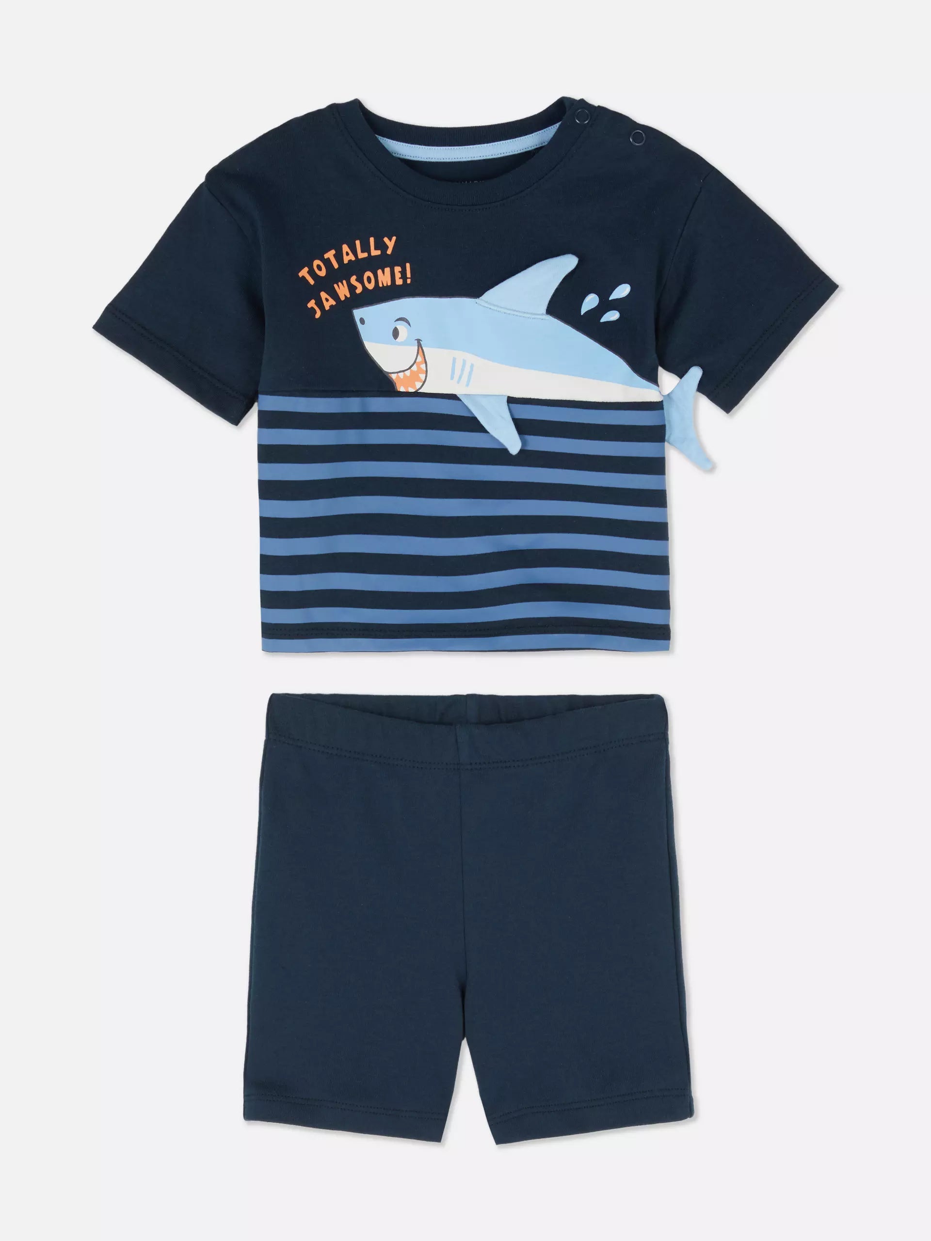 طقم صيفي رائع للأولاد بتصميم كيوت من 2 قطع