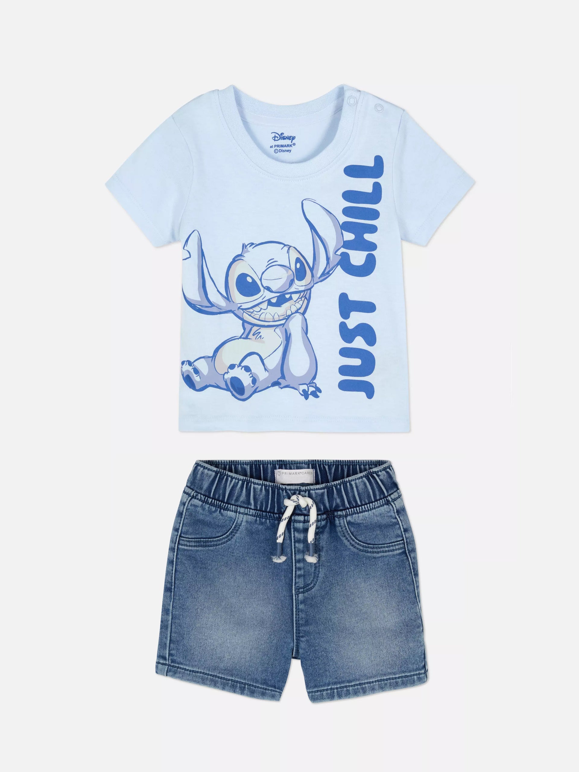 طقم ستيتش صيفي رائع للأولاد مع شورت جينز