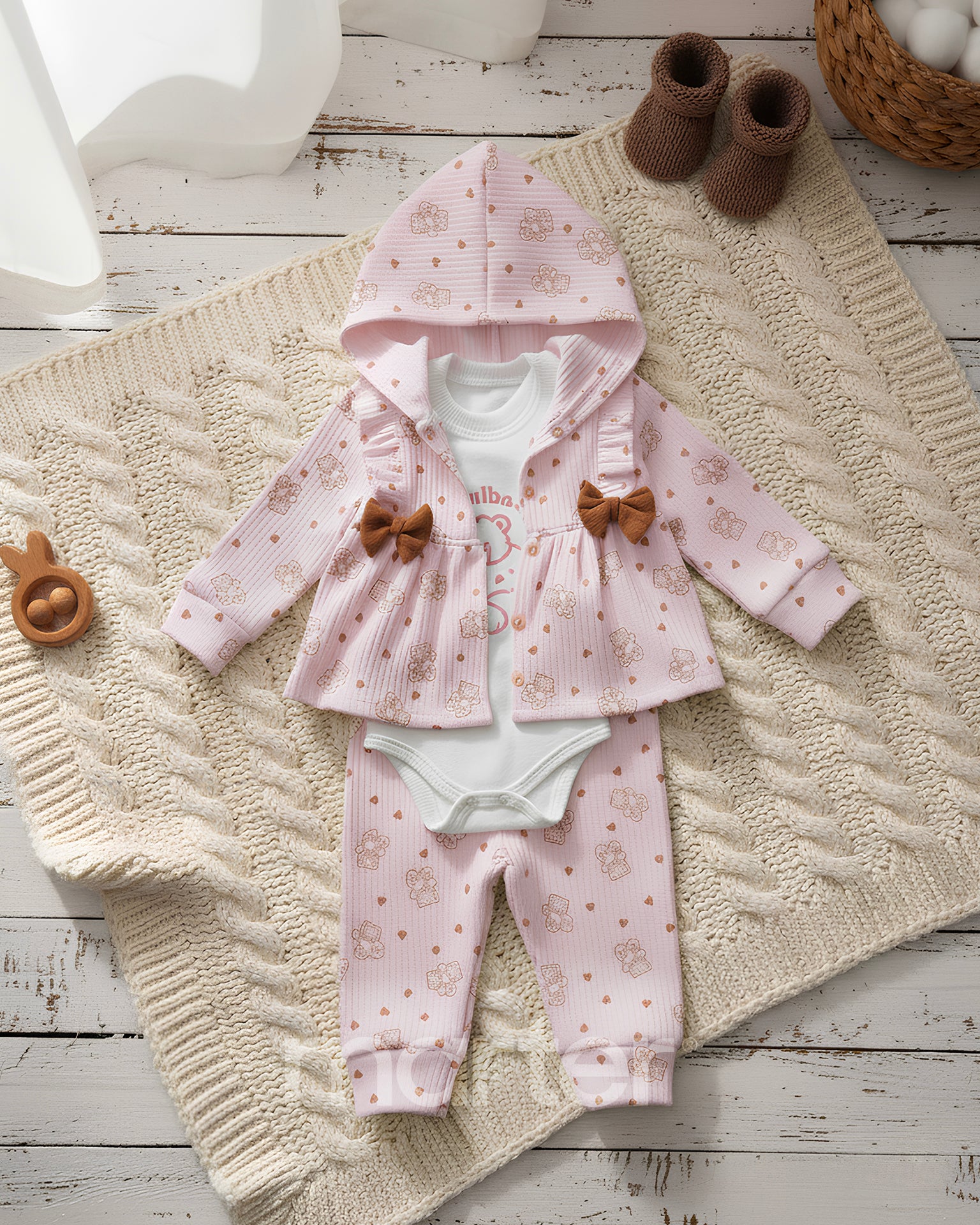 طقم الأميرة الصغيرة للبنات من 3 قطع جميلة