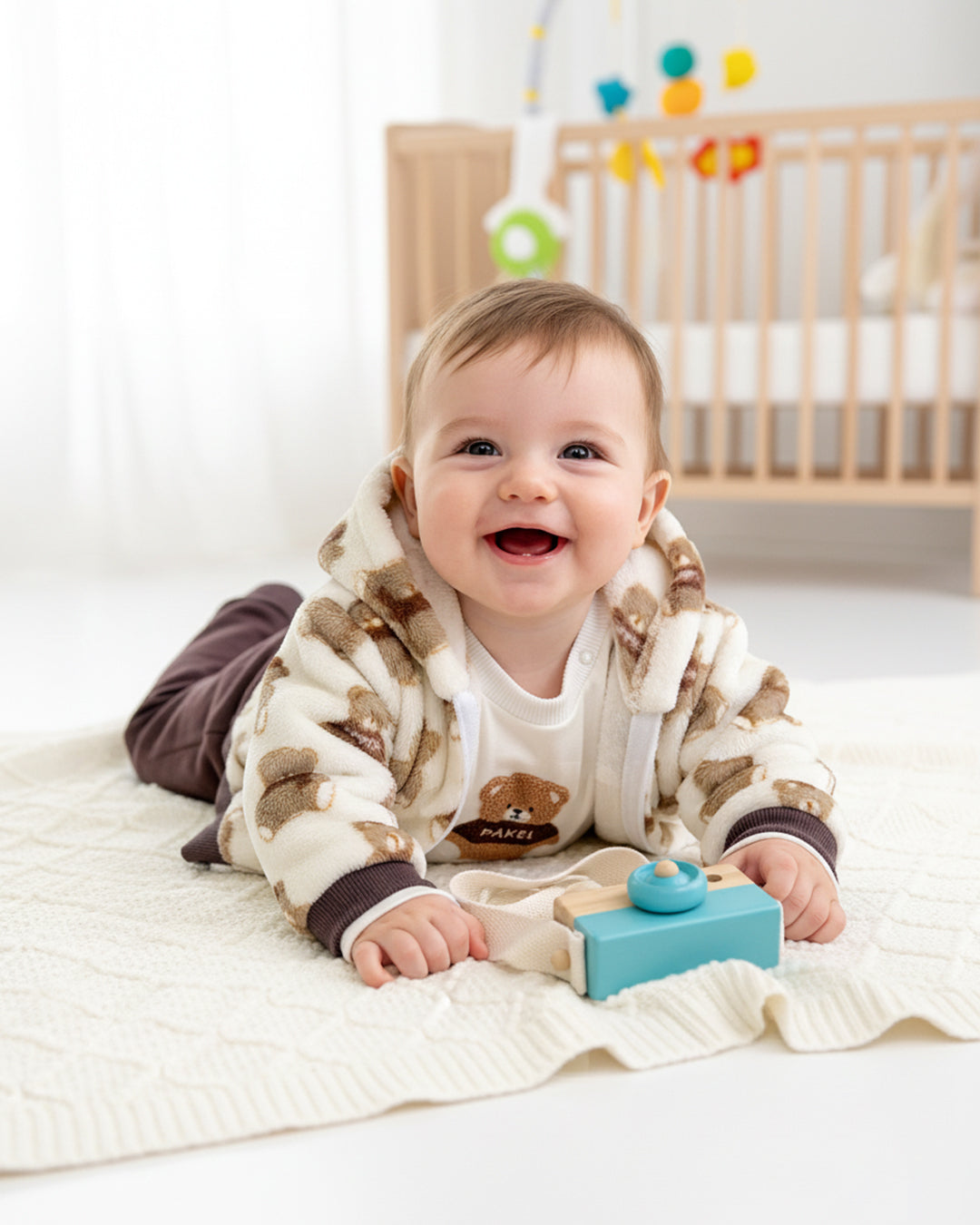 طقم شتوي جميل للأولاد من 3 قطع