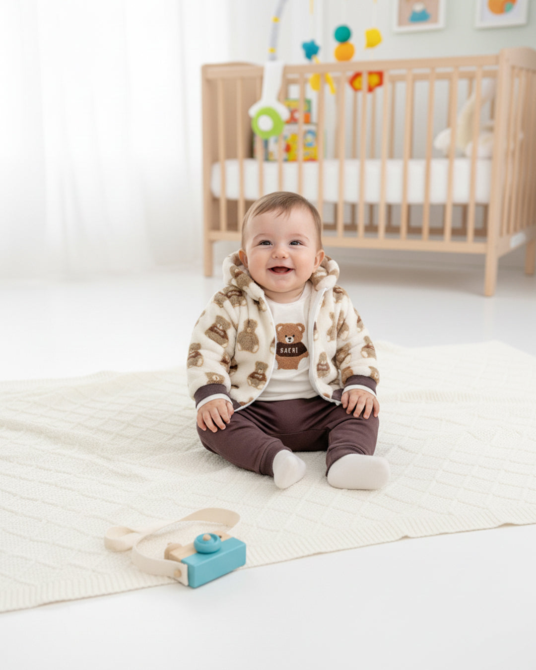 طقم شتوي جميل للأولاد من 3 قطع