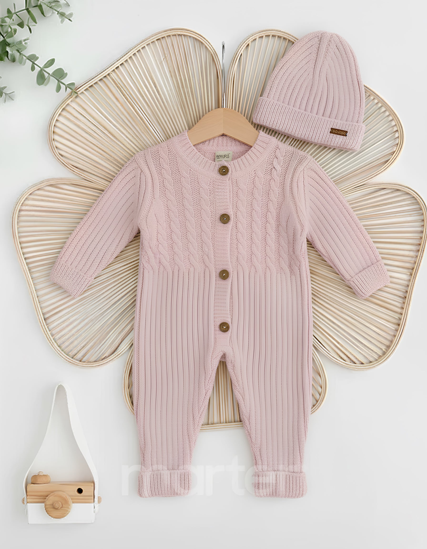 طقم شتوي كيوت للبنات من 2 قطع أنيقة