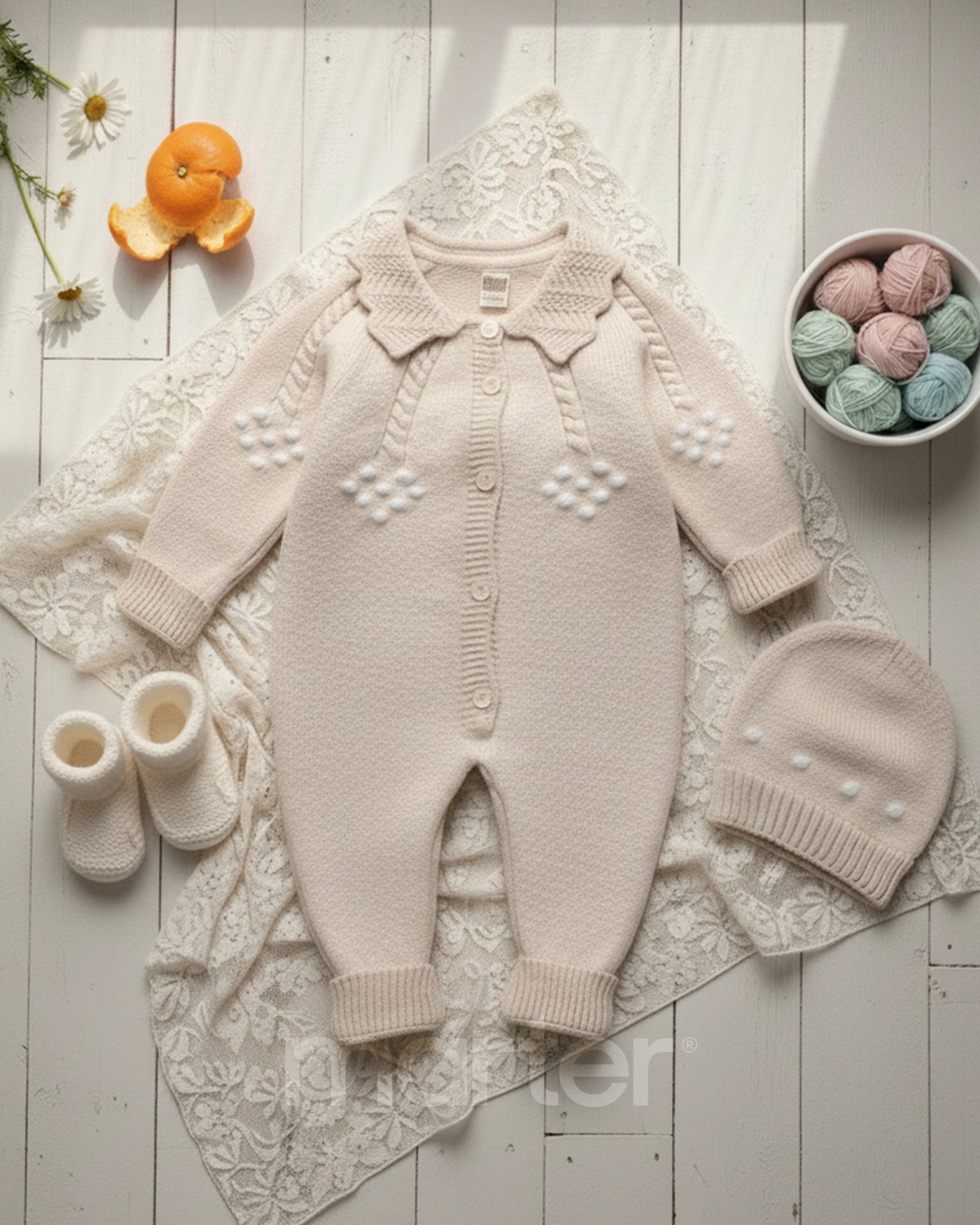 طقم شتوي للأولاد والبنات من 2 قطع فاخرة