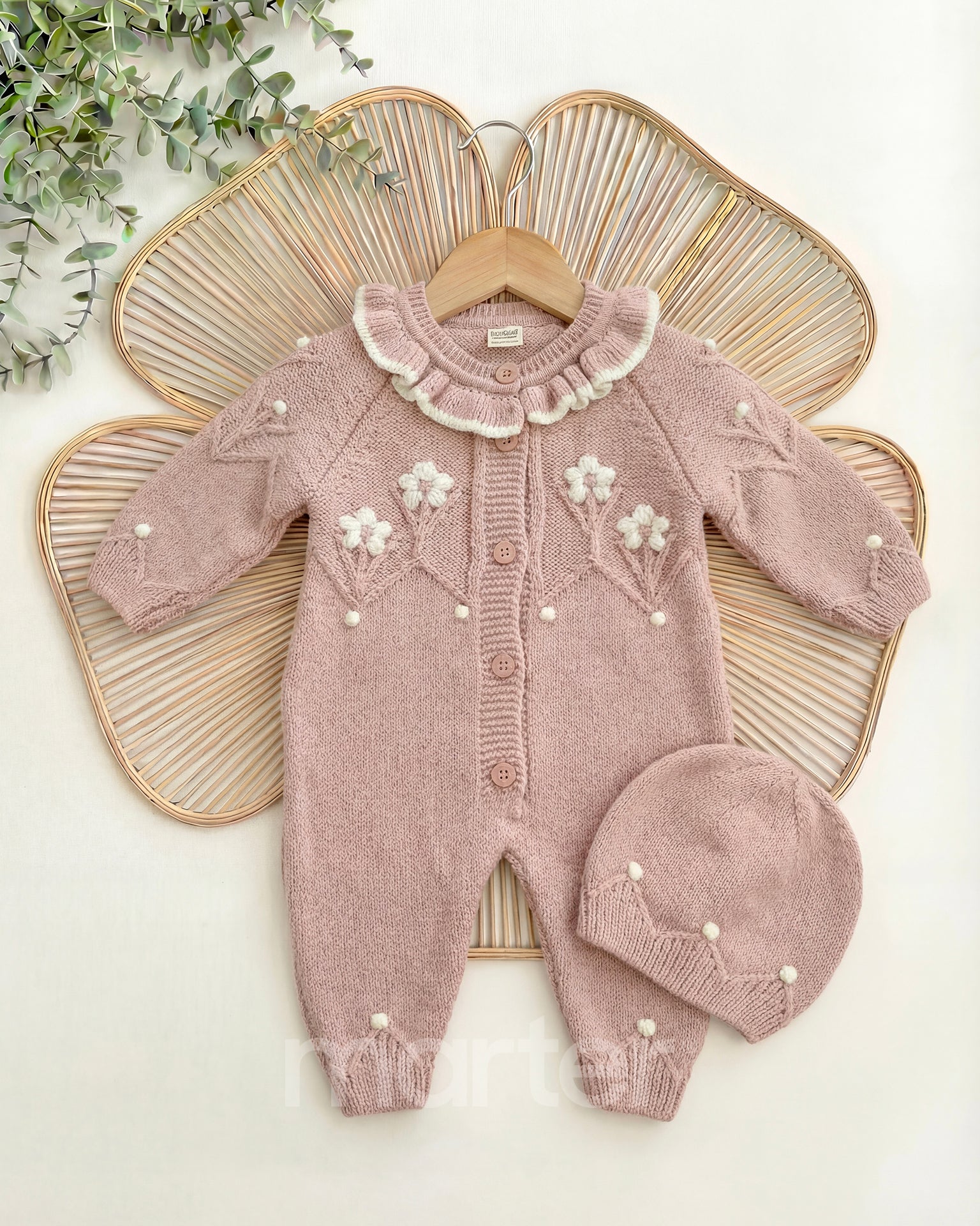 طقم شتوي كيوت للبنات من 2 قطع