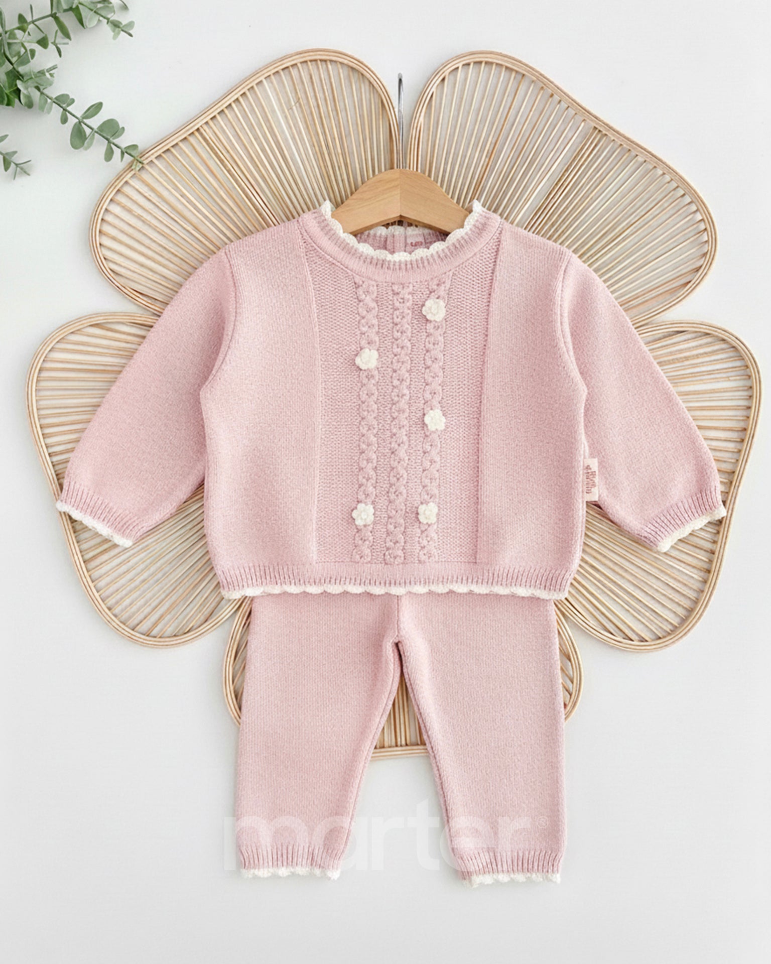 طقم شتوي كيوت للبنات من 2 قطع أنيقة