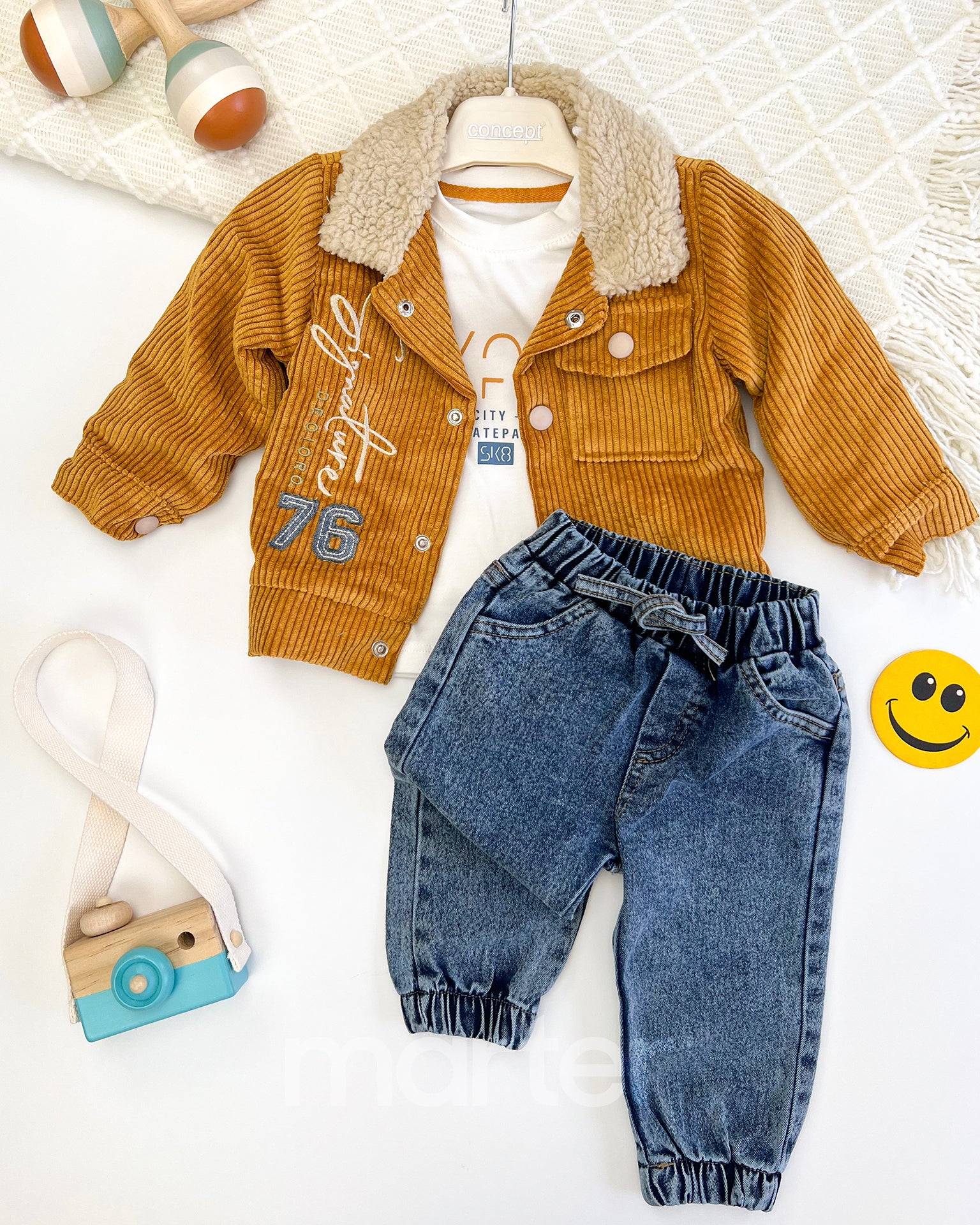 طقم فخم للأولاد من 3 قطع فاخرة