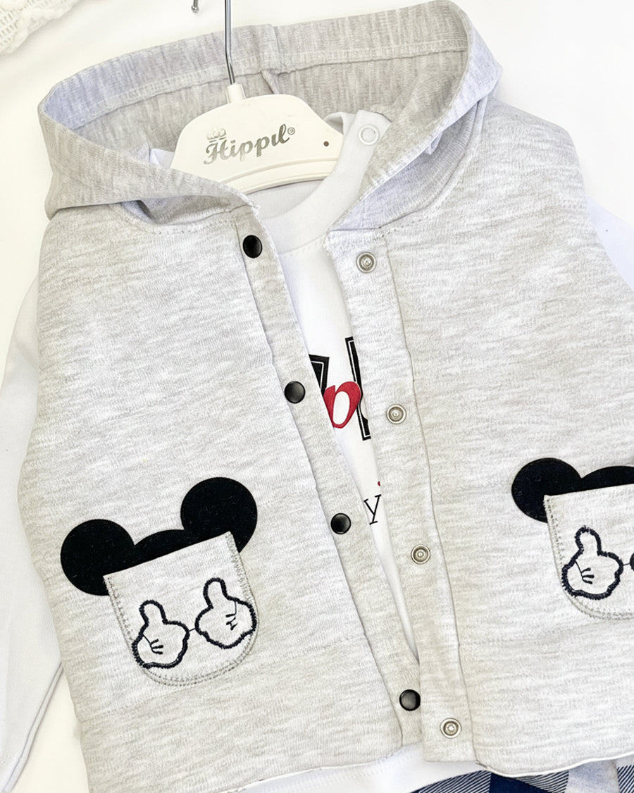 طقم ميكي ماوس الشهير الرائع من 3 قطع