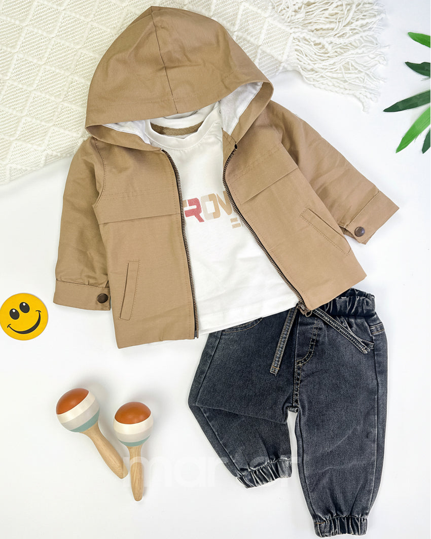 طقم كاجوال أنيق للأولاد من 3 قطع