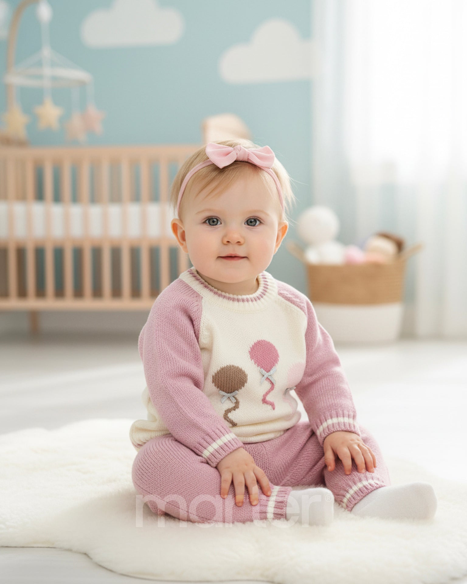 طقم شتوي كيوت للبنات من 2 قطع