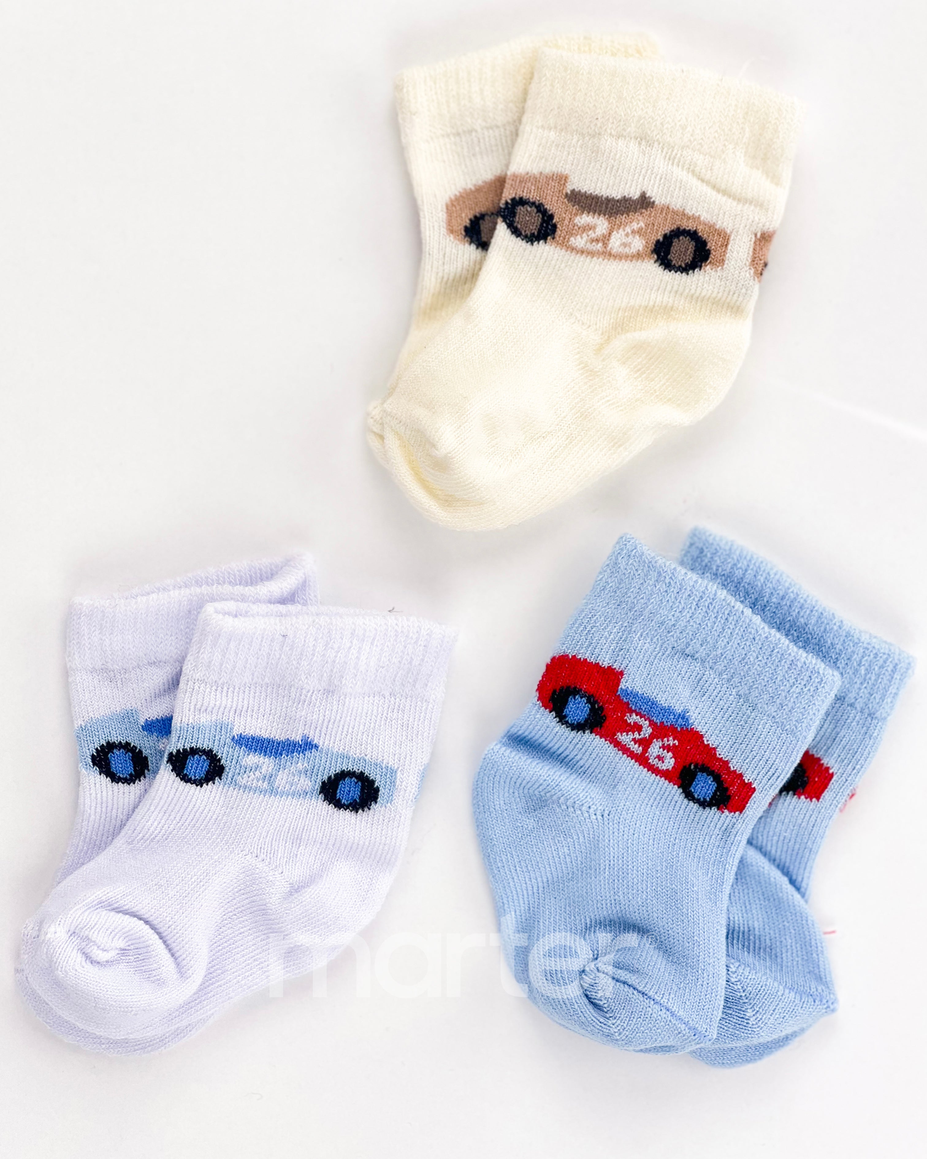 جوارب ناعمة للأطفال: تشكيلة من 3 قطع