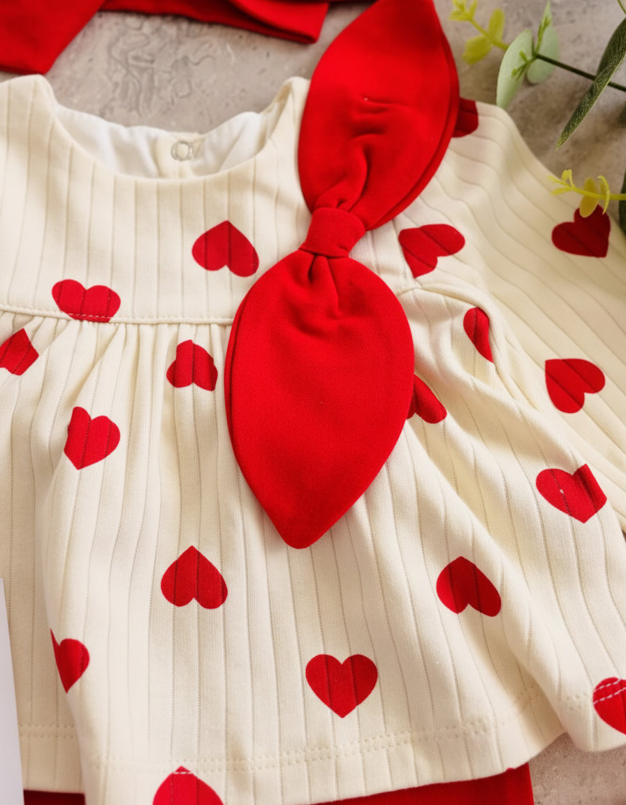 طقم أنيق للبنات حديثي الولادة بـ5 قطع