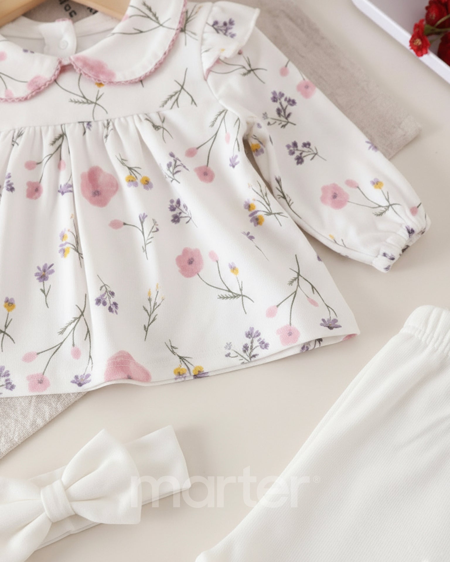 طقم راقي للبنات بتصميم كيوت من 3 قطع