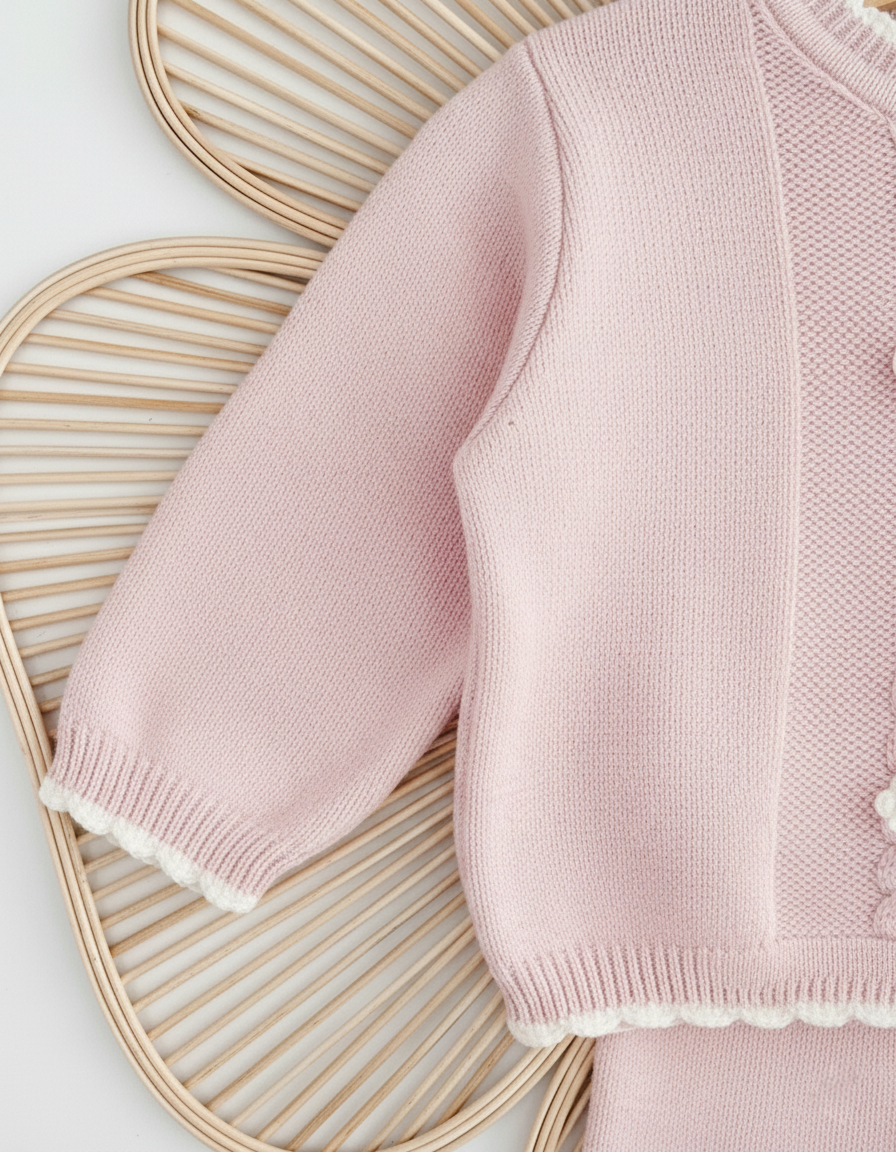 طقم شتوي كيوت للبنات من 2 قطع أنيقة