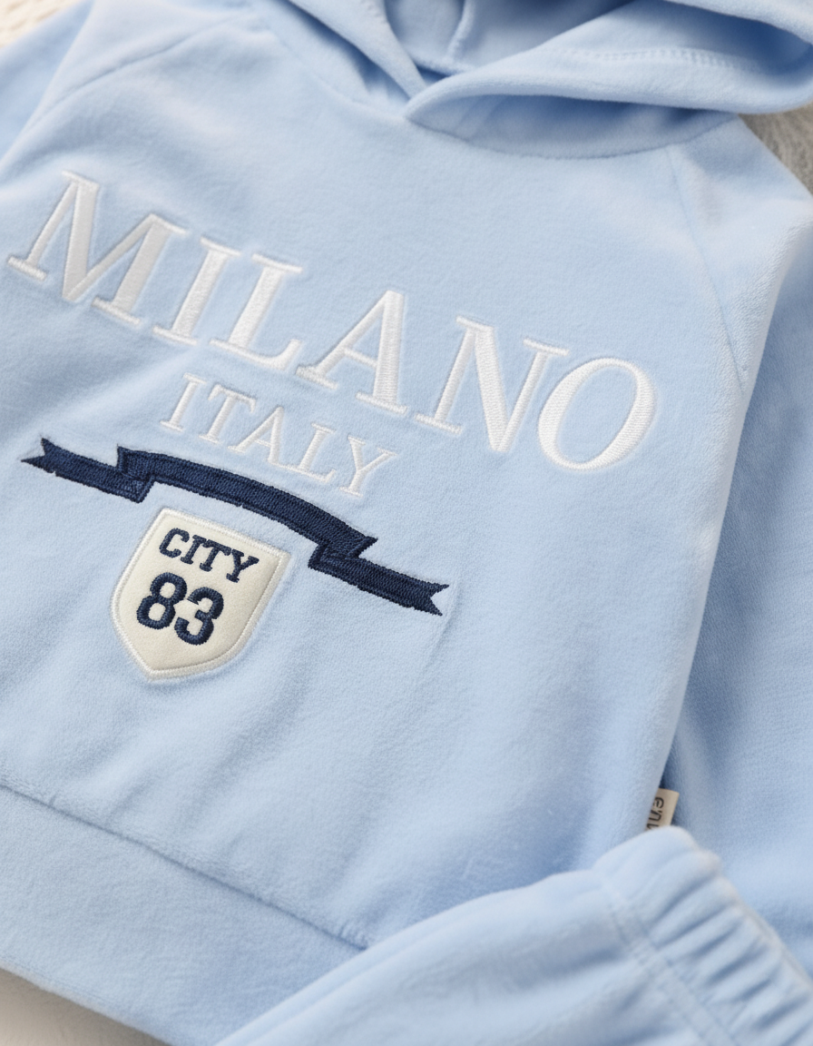 طقم شتوي كيوت للأولاد من 2 قطع