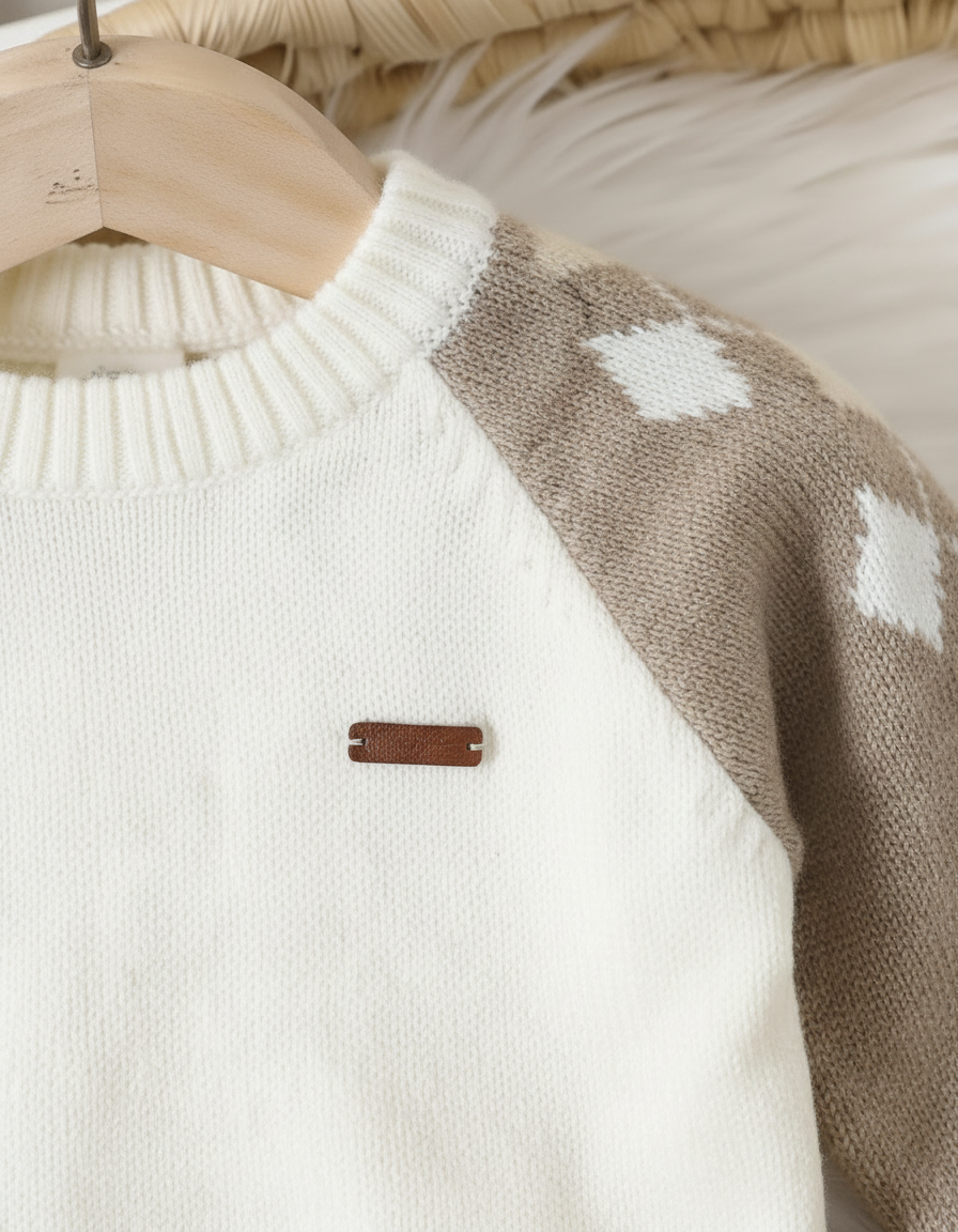 طقم شتوي كيوت للأولاد من 2 قطع