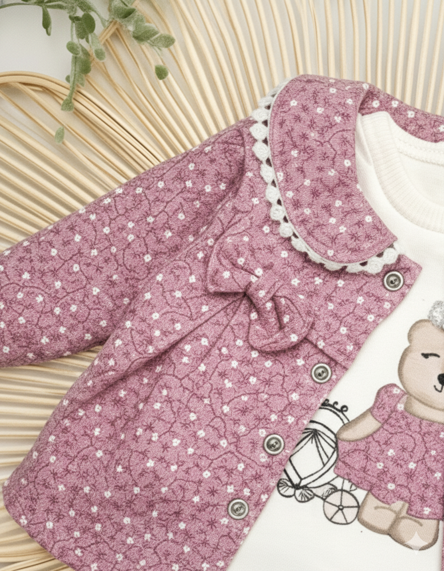 طقم الأميرة الصغيرة للبنات من 3 قطع جميلة