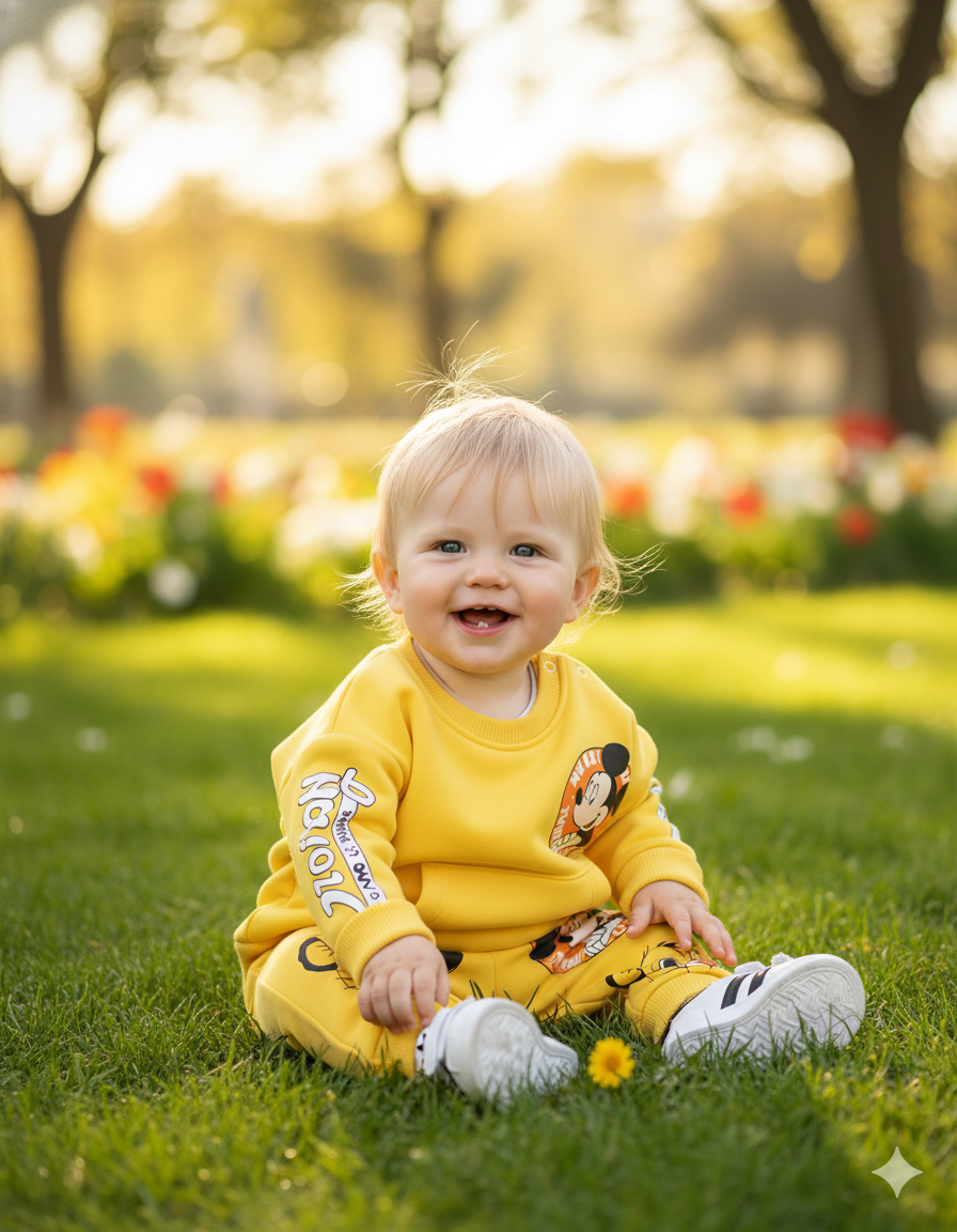 طقم ميكي ماوس الشهير للأولاد من 2 قطع