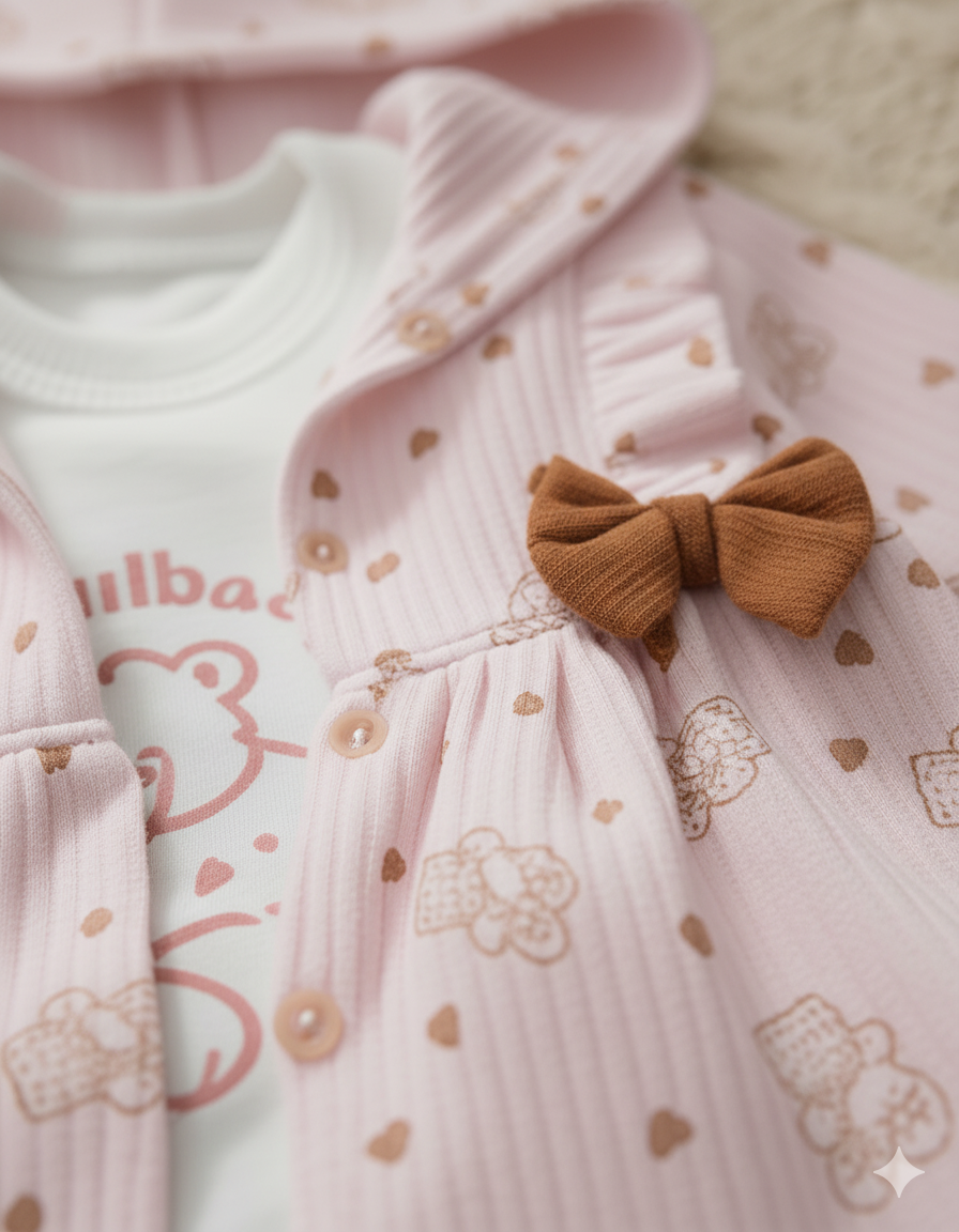 طقم الأميرة الصغيرة للبنات من 3 قطع جميلة