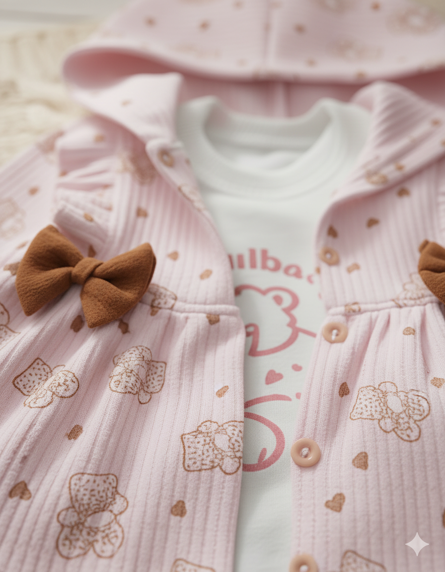 طقم الأميرة الصغيرة للبنات من 3 قطع جميلة