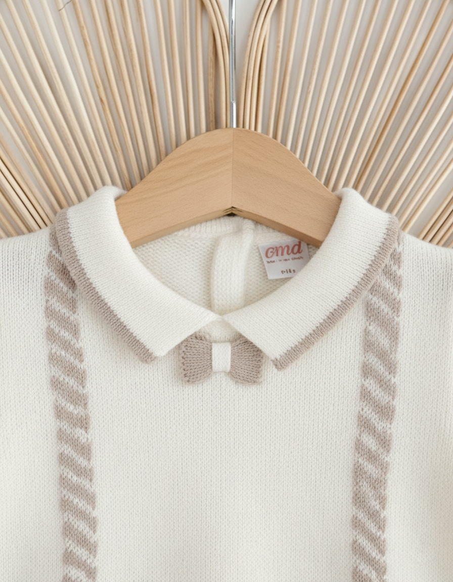 طقم شتوي كيوت للأولاد من 2 قطع أنيقة