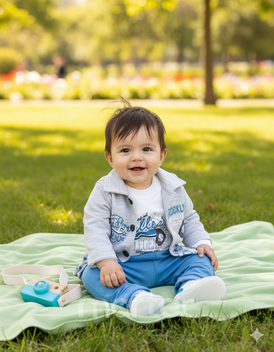 طقم أنيق للأولاد من 3 قطع جميلة