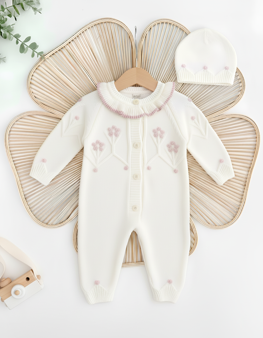 طقم شتوي كيوت للبنات من 2 قطع