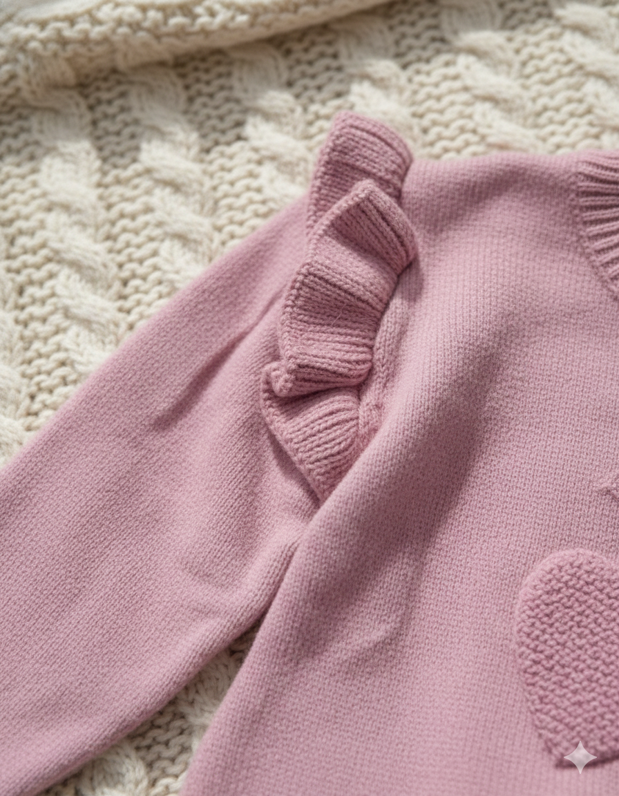 طقم شتوي كيوت للبنات من 2 قطع أنيقة