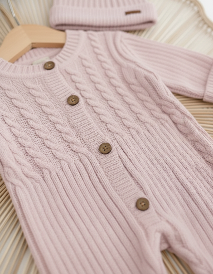 طقم شتوي كيوت للبنات من 2 قطع أنيقة