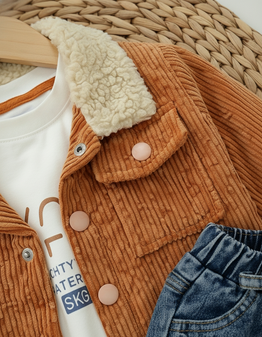 طقم فخم للأولاد من 3 قطع فاخرة