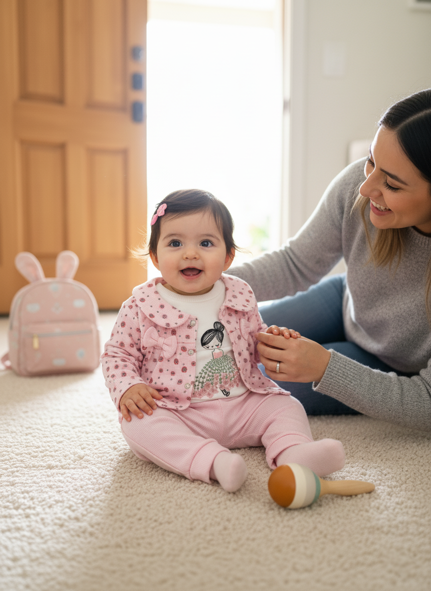 طقم الأميرة الصغيرة للبنات من 3 قطع جميلة