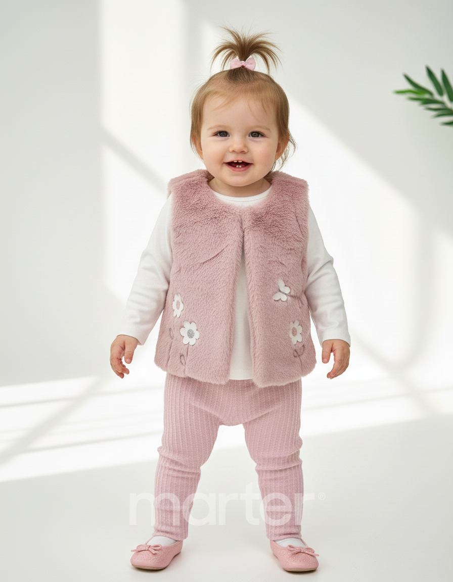 طقم كيوت مزين بأزهار و فراشات صغيرة