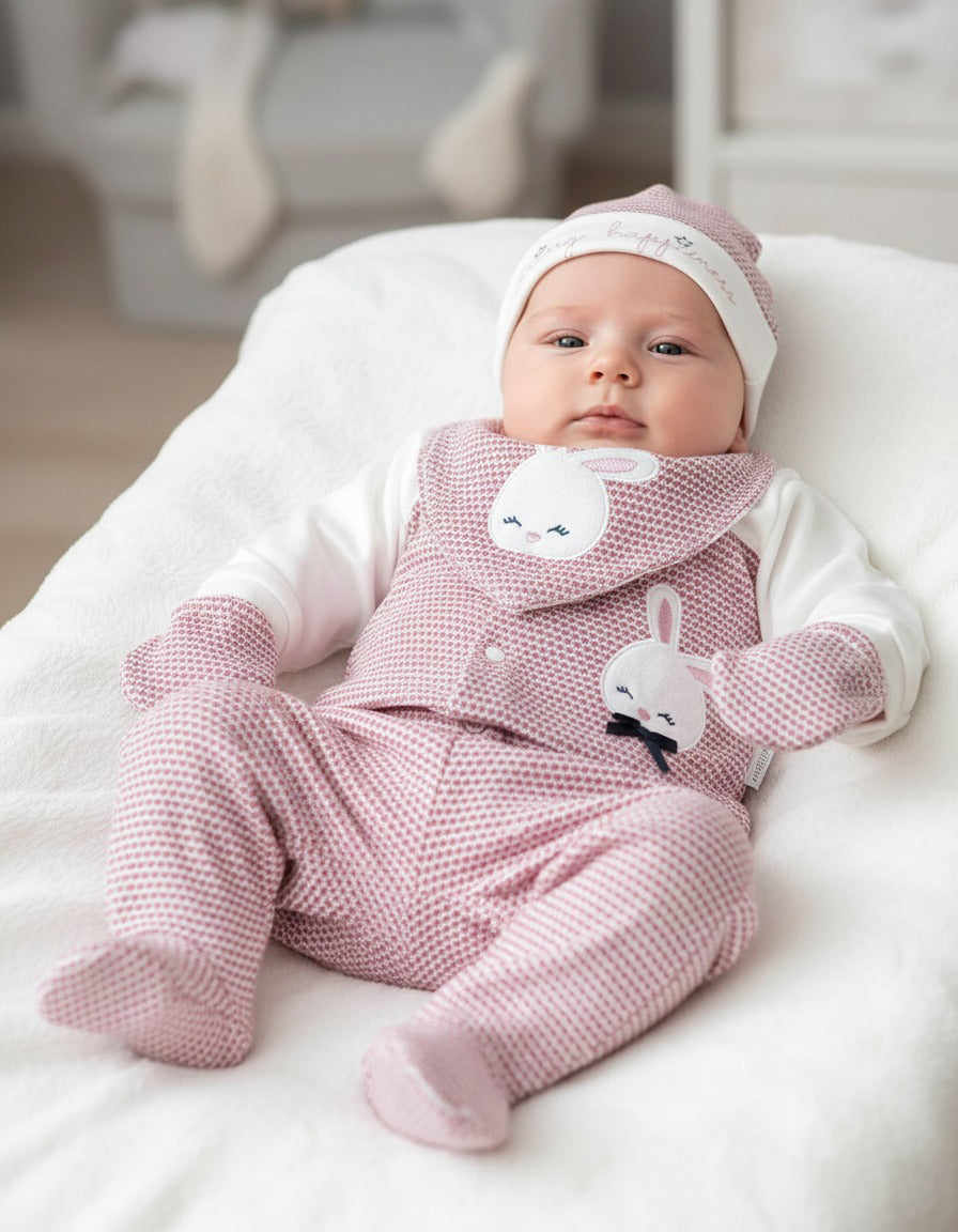 طقم كيوت و جميل لحديثي الولادة من 5 قطع