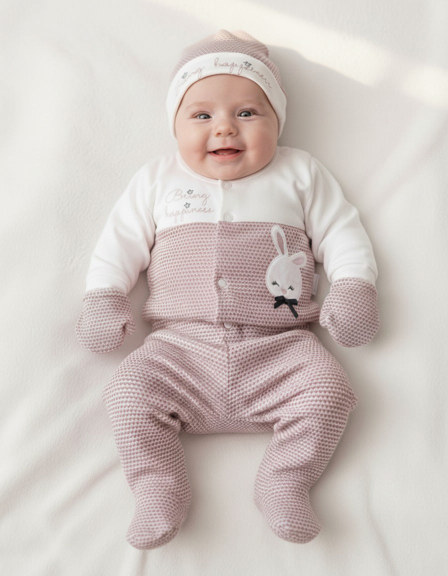 طقم كيوت و جميل لحديثي الولادة من 5 قطع