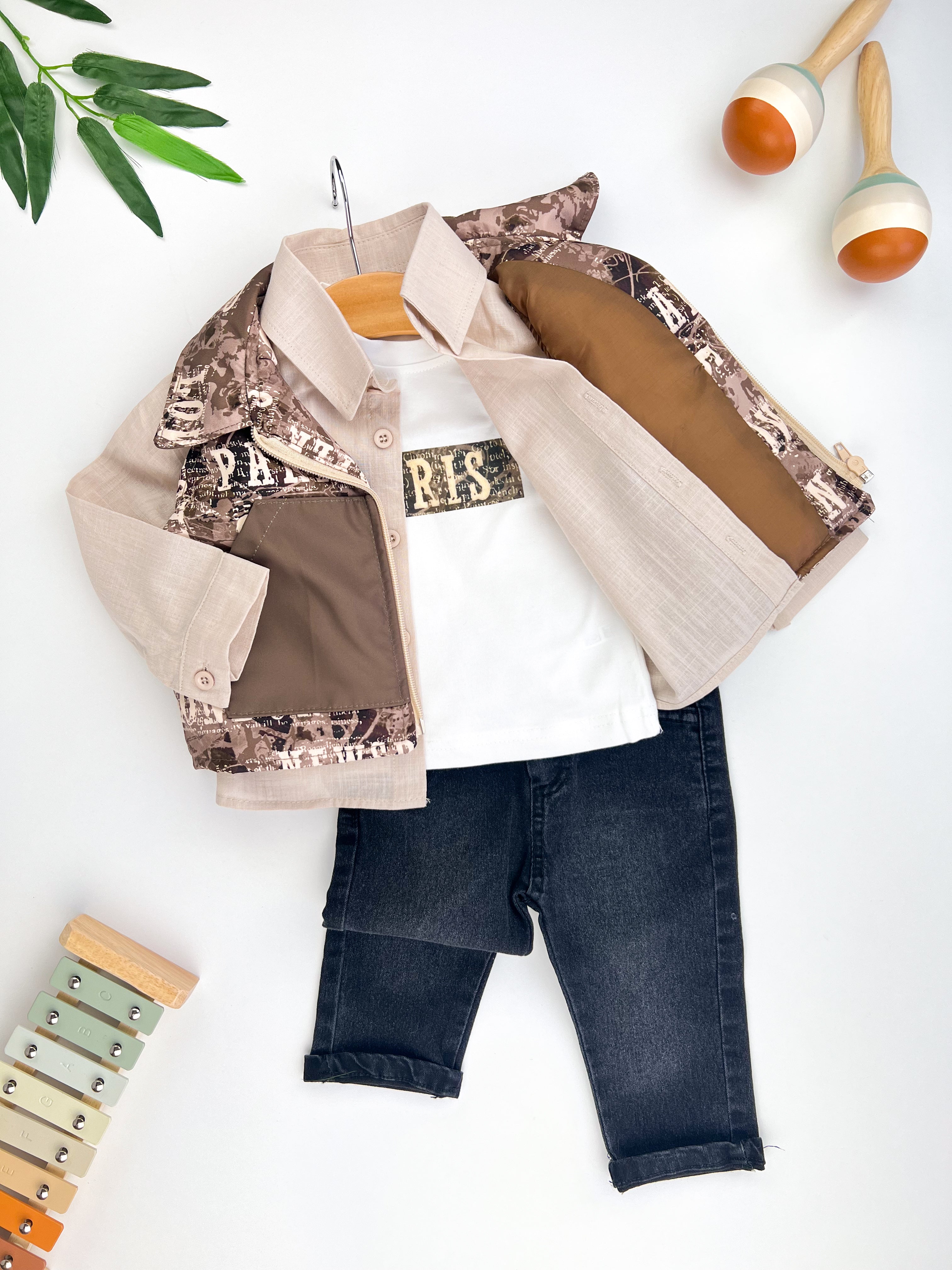 طقم فخم للأولاد من 4 قطع فاخرة