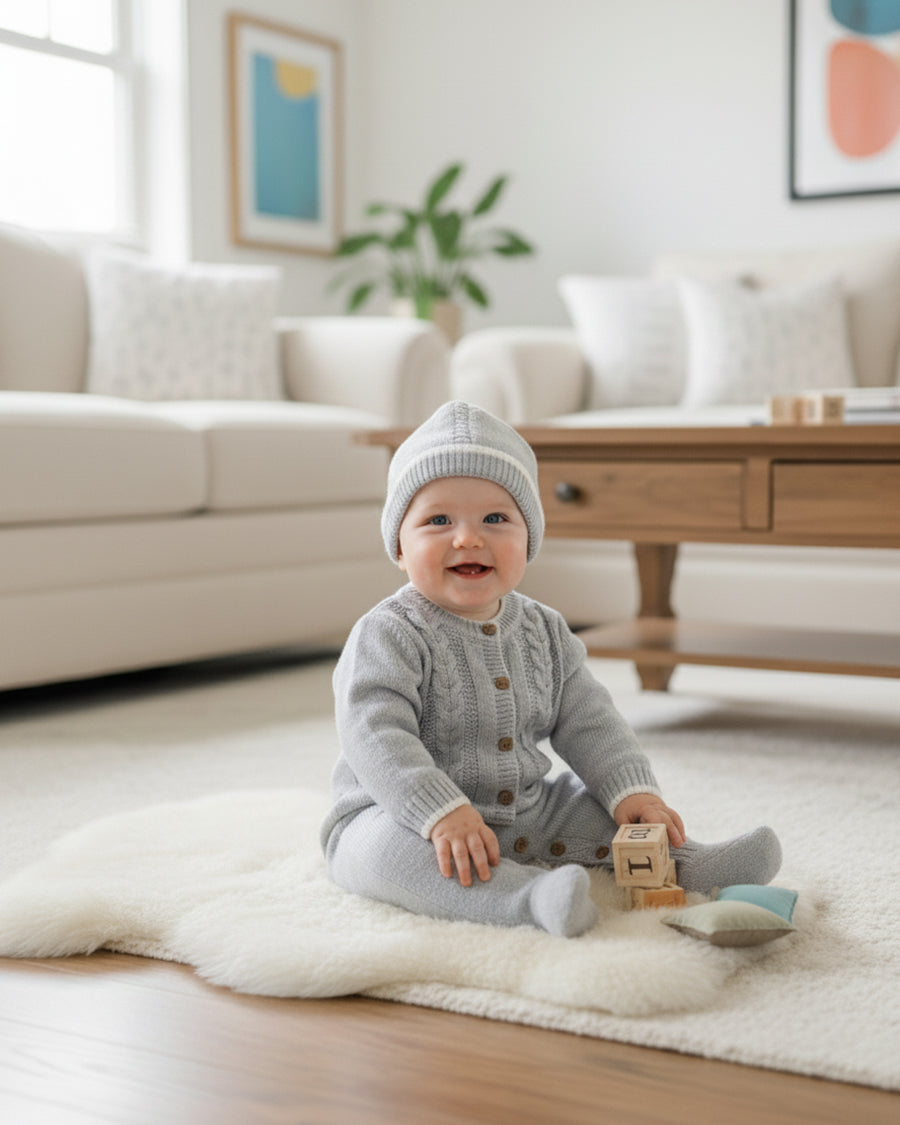 طقم شتوي للأولاد من 2 قطع فاخرة