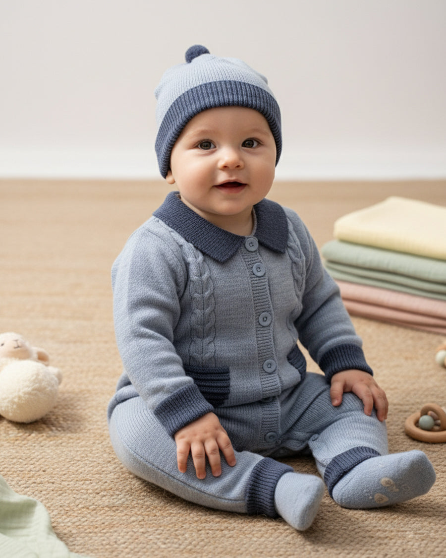 طقم شتوي للأولاد من 2 قطع فاخرة