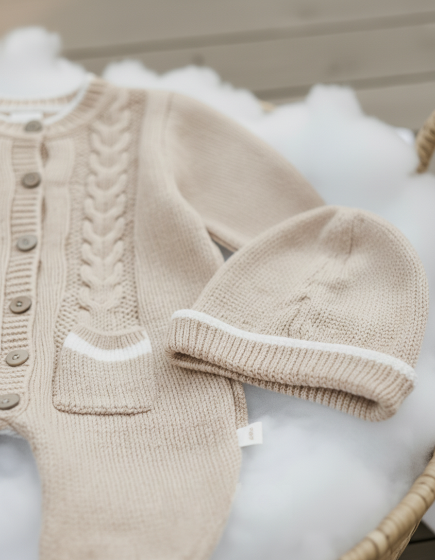 طقم شتوي للأولاد والبنات من 2 قطع فاخرة